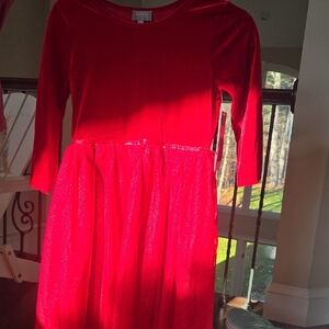 Bonnie Jean Vibrant Red Formal Kids Dress